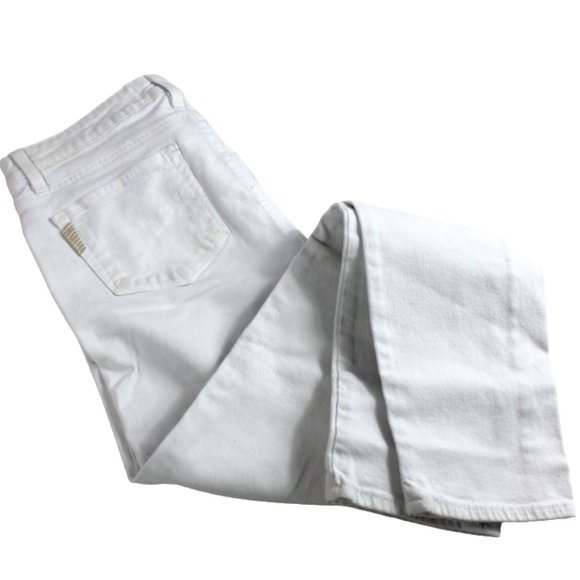 Paige Skyline Skinny White Jeans, Size 28 - Picture 2 of 7